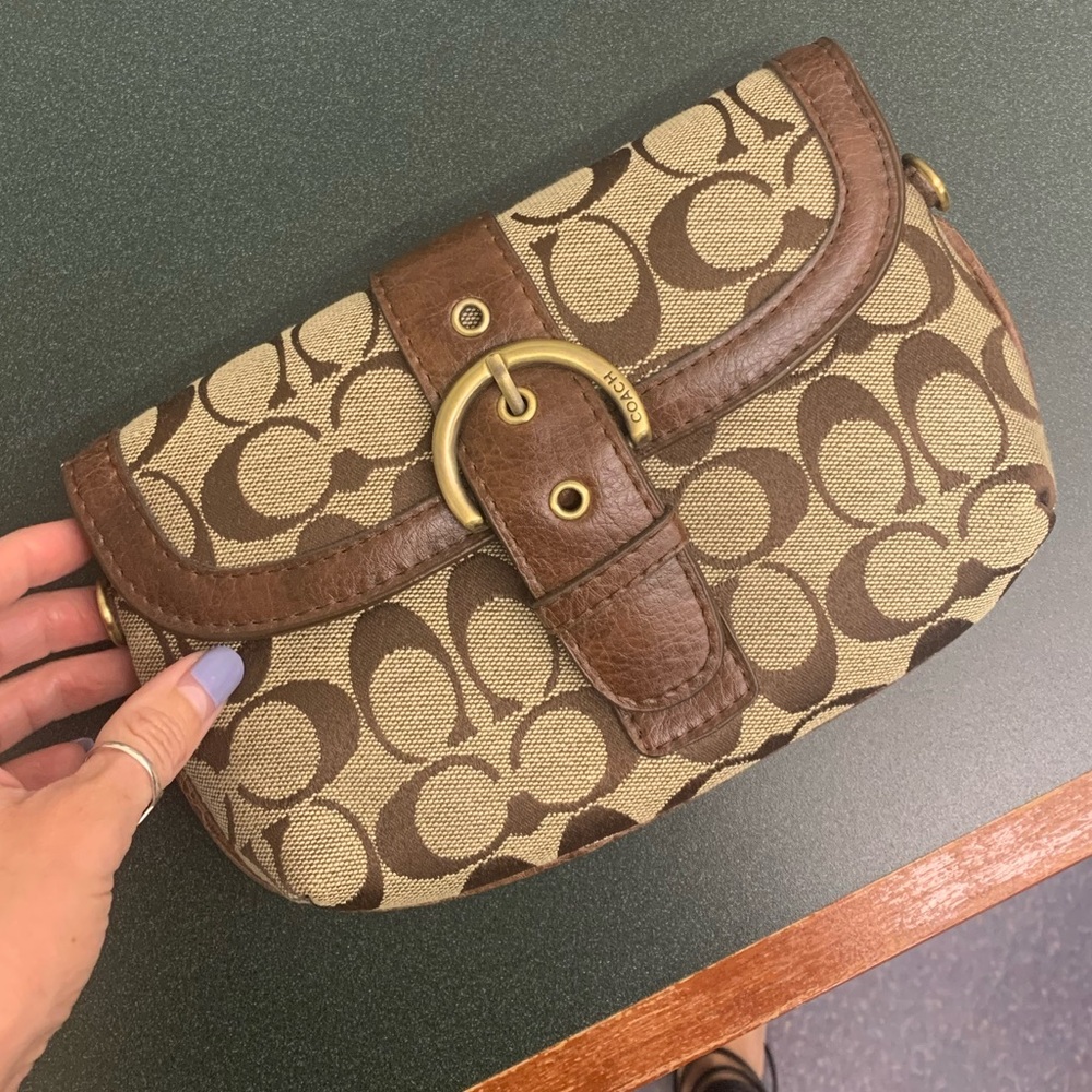 “coach” crossbody/clutch